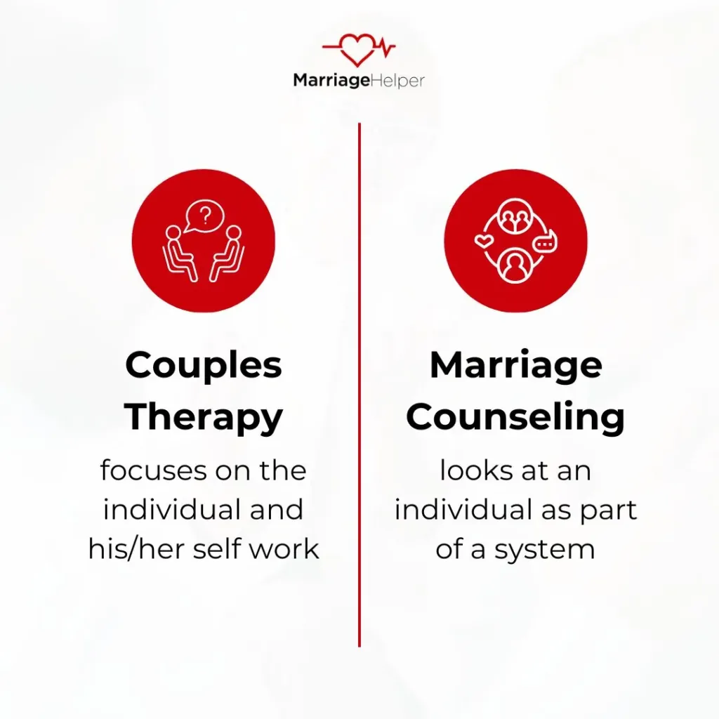Couples Therapy vs Marriage Counseling