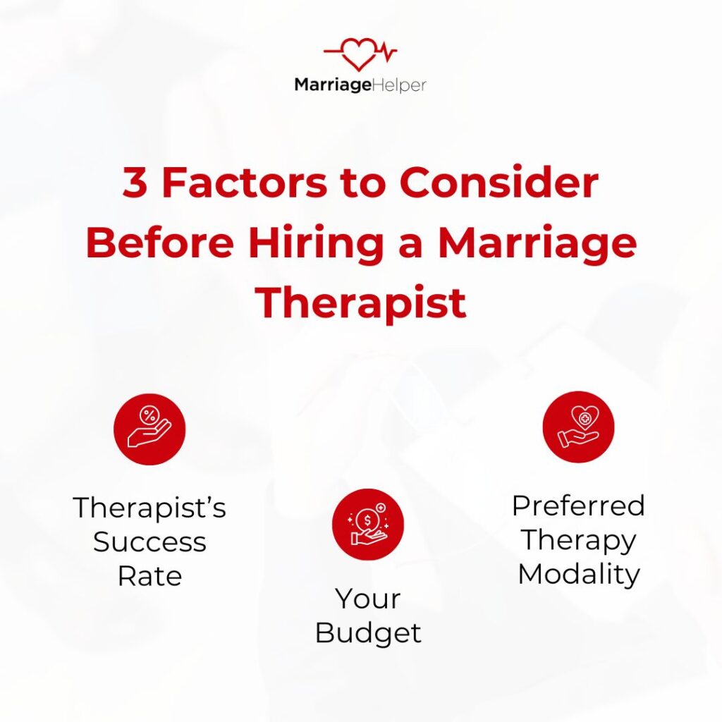 3 Factors to Consider Before Hiring a Marriage Therapist