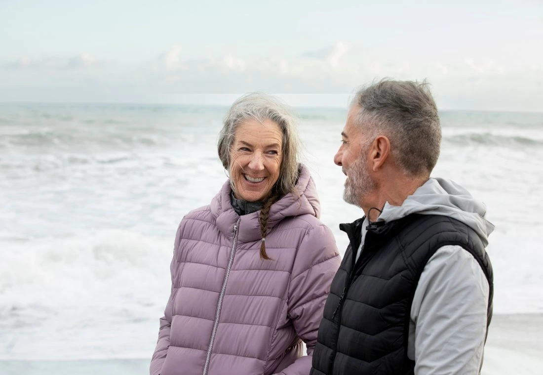 Mature couple finding renewed love after completing the Marriage Helper Workshop Brentwood TN
