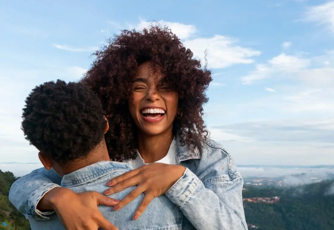 Joyful woman reconnecting with her partner after attending a Marriage Helper Workshop Brentwood TN