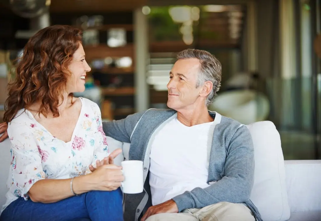Mature couple deepening emotional connection through Marriage Helper Workshop Nashville TN