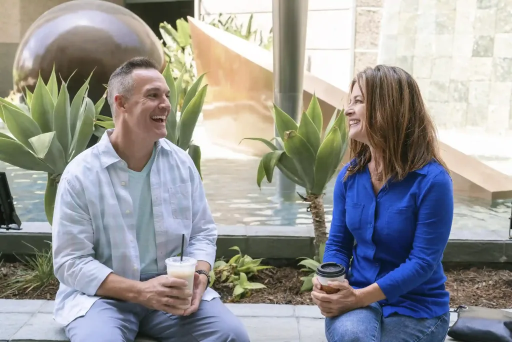 Contented couple in Marriage Helper couples workshop in Murfreesboro, TN - save your marriage with marriage counseling services